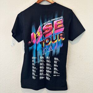 J Balvin Jose Tour 2022 Mens T Shirt Sz Small Black Concert Band Tee